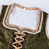„Waldtraum“ 3-teiliges Dirndl-Set in Rauchgrün – inkl. Bluse & Schürze | Festliches Trachtenkleid